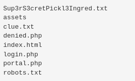 Liste des fichiers présents sur le serveur Liste des fichiers présents sur le serveur